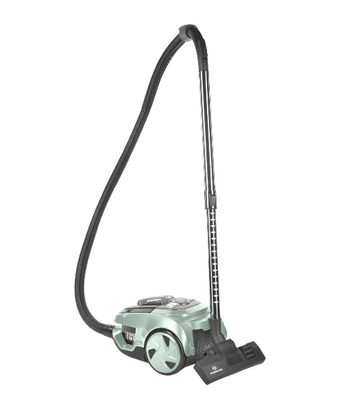 Пылесос Eurostek EVC-KP05С серый/бирюзовый, 400/2600 Вт, уборка сухая, пылесборник контейнер 2.5 л