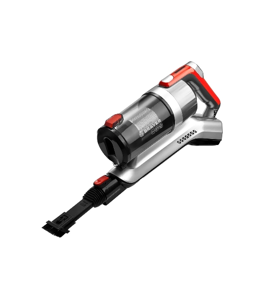 Пылесос вертикальный BRAYER BR4267 серый, питание от аккумулятора, 120 Вт, уборка сухая, пылесборник 0.5 л, работа от АКБ max 45 мин