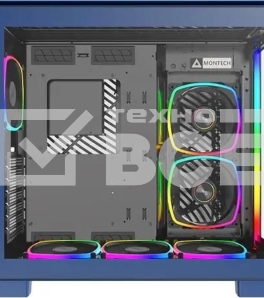 Компьютерный корпус Montech King 95 Pro голубой без БП ATX 4x120мм 2x140мм 1x180мм 2xUSB3.0 audio bott PSU