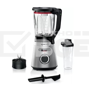 Блендер стационарный Bosch MMB6384M, 1200Вт, черный/нержавеющая сталь