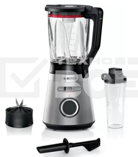 Блендер стационарный Bosch MMB6384M, 1200Вт, черный/нержавеющая сталь