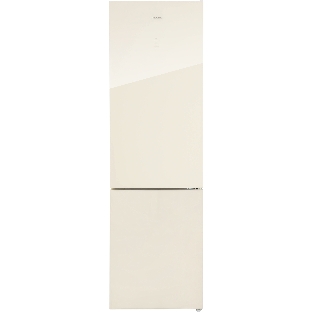 Холодильник HIBERG RFC-400DX NFGY инвертер бежевое стекло двухкамерный 257/94л морозилка снизу