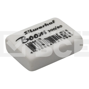 Ластик Silwerhof Boom 300/80 181146 26х18.5х8мм каучук термопластичный белый