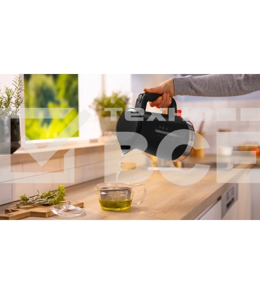 Чайник электрический Bosch TWK4M223 1.7 л, 2400 Вт, черный