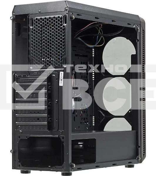 Компьютерный корпус Accord JP-X черный без БП ATX 2xUSB2.0 1xUSB3.0 bott PSU
