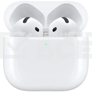 Гарнитура вкладыши Apple A3050 A3053 A3058 AirPods 4 белый беспроводные bluetooth в ушной раковине