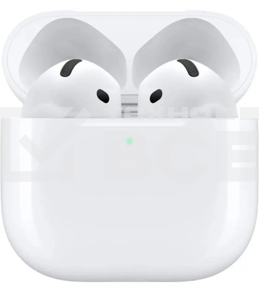Гарнитура вкладыши Apple A3050 A3053 A3058 AirPods 4 белый беспроводные bluetooth в ушной раковине