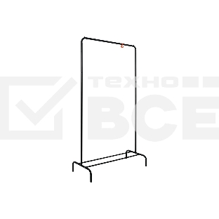 Вешалка гардеробная ЗМИ Радуга 1 черный ВНП 298 Ч