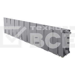 Радиатор биметаллический Royal Thermo PianoForte 200 серебристый VR80- 20 секц.