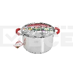 Кастрюля WEBBER BE-344/2 6,6 л, из нержавеющей стали со стеклянной крышкой, фото2