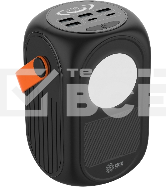 Портативный аккумулятор Cactus CS-PBFSUD-60000 60000mAh 80W 4.5A черный