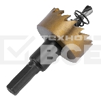 Коронка по металлу Denzel HSS, 30 мм, нитридтитановое покрытие, фото2