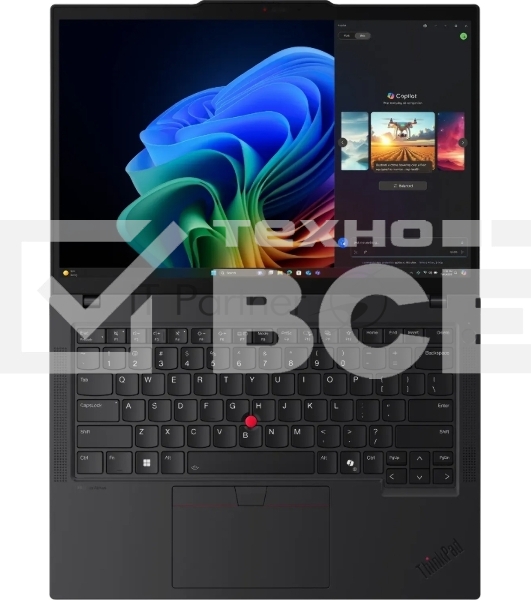 Ноутбук Lenovo ThinkPad T14 Gen6 14' WUXGA(1920x1200)IPS 400N, Ultra7 255H, 16+16Gb DDR5-5600, 1Tb SSD m.2, Intel Graphics, WiFi 6E+BT, FPR,fTPM, cam 5MP+IR, 4cell 52.5Wh, 65W USB-C, Win11 Pro China,1,4kg, 1Y