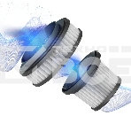 Фильтры HEPA (выходной, перед мотором) для беспроводного пылесоса BQ-VCA1004W. Масса (в граммах) 36 Размер (мм) 55х73х55