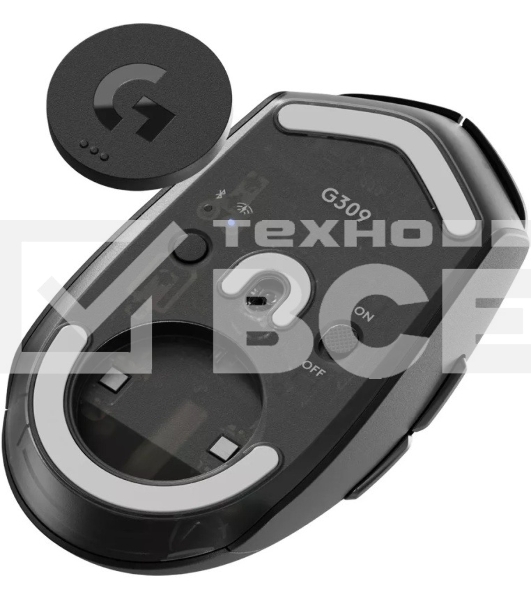 Мышь беспроводная Logitech G309 Lightspeed черный, 25600 dpi, радиоканал, Bluetooth, USB, кнопки - 6