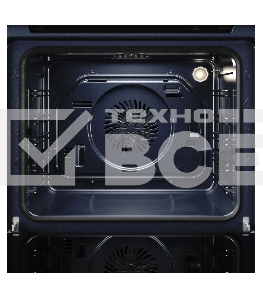 Духовой шкаф Kuppersberg HO 608 X Line, High-Tech, 78 л, цвет черный, цвет фурнитуры нержавеющая сталь, поворотное управление, дисплей, таймер, 8 режимов, макс. температура 310 градусов, телескопические направляющие (на 1 уровень)