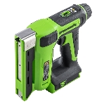 Степлер аккумуляторный Greenworks G24CS10 скобы тип 53: 6-14мм гвозди тип 47: 14мм, фото 1
