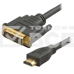 Кабель 5bites APC-080-020 HDMI M/DVI M, 24+1, DUAL LINK, 2M, фото 1