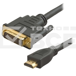 Кабель 5bites APC-080-020 HDMI M/DVI M, 24+1, DUAL LINK, 2M