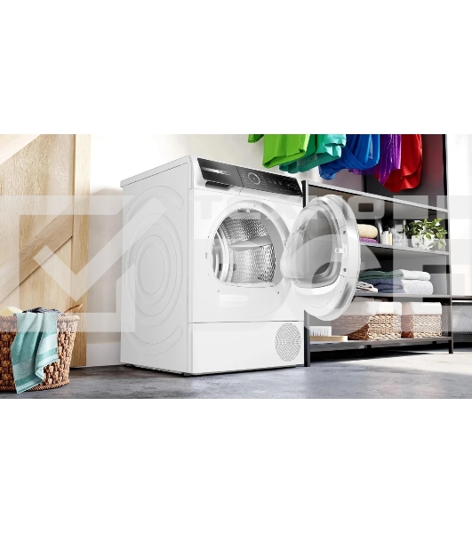 Сушильная машина Bosch Serie 8 WQB245B0ME белый, с английской панелью