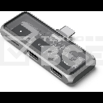 USB-хаб Satechi Mobile XR Hub with microSD (2х USB Type-C, microSD), до 100 Вт, Серый ST-HXRSDM, фото 1