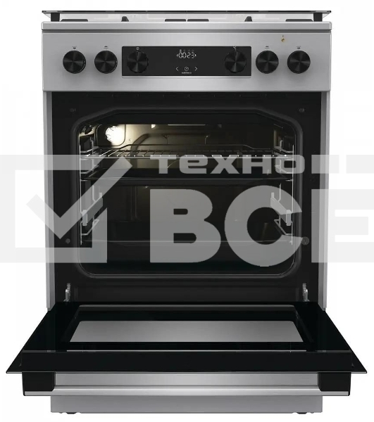 Плита комбинированная Gorenje GKS6C72XF нержавеющая сталь