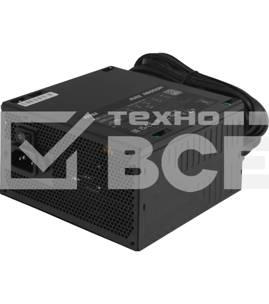 Блок питания MSI MAG A600DN (306-7ZP6B11-809) 600 Вт, 80 PLUS WHITE, 120 мм, немодульный, чёрный