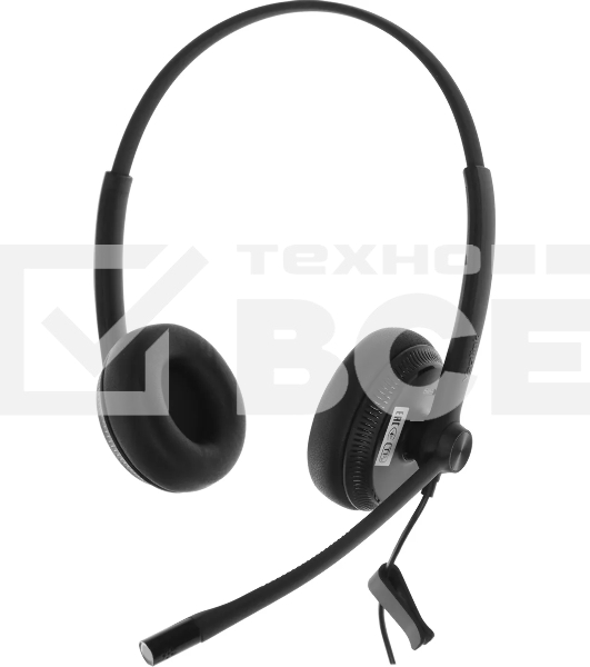 Гарнитура проводная YEALINK YHS34 Dual Дуо, Проводная, HD звук, QD, RJ9, шт