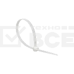 Хомут кабельный 2.5х100 нейл. белый (уп. 100 шт) EKF plc-c-2.5x100, фото 1