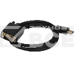 Кабель GoPower HDMI (m)-VGA (m) 1м черный Premium Zip-Lock c подвесом (1/200), фото4