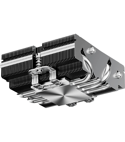 Кулер для процессора PCCooler RC400-53 (125W, 4-pin PWM, 53.5мм, Al/Cu, 4x6мм, 1x92мм, 43CFM, 31.2dBA, 2700RPM, S: 1851/1700/1200/20XX/115X, AM5/AM4, silver, black)