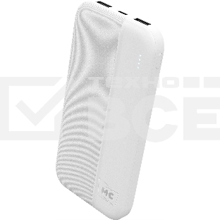 Портативный аккумулятор MORE CHOICE (4620202552907) PB25-10 белый - 10000mAh 2USB