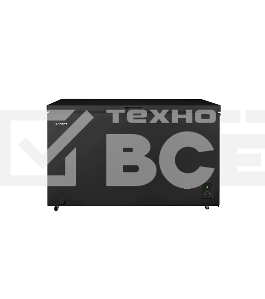 Морозильный ларь Kraft BD(W)-460BRX черный, 422л