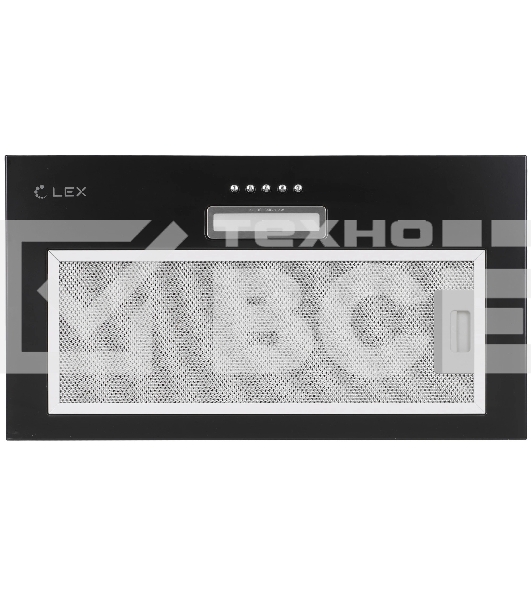 Вытяжка встраиваемая LEX GS Bloc LIGHT 600 черный, 53 см, 500 куб. м/ч, 44 дБ