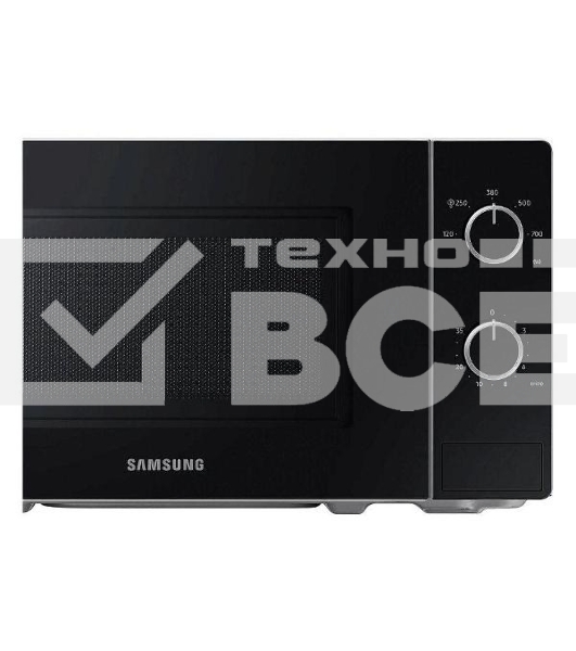 Микроволновая печь Samsung MS20A3010AH белый/черный, 20 л, 700 Вт, переключатели - поворотный механизм