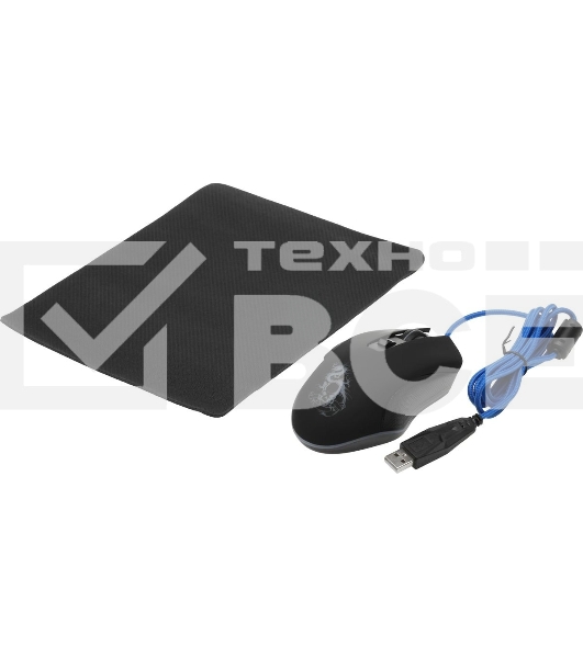 Мышь проводная Defender Sky Dragon GM-090L черный, 3200 dpi, USB, кнопки - 6