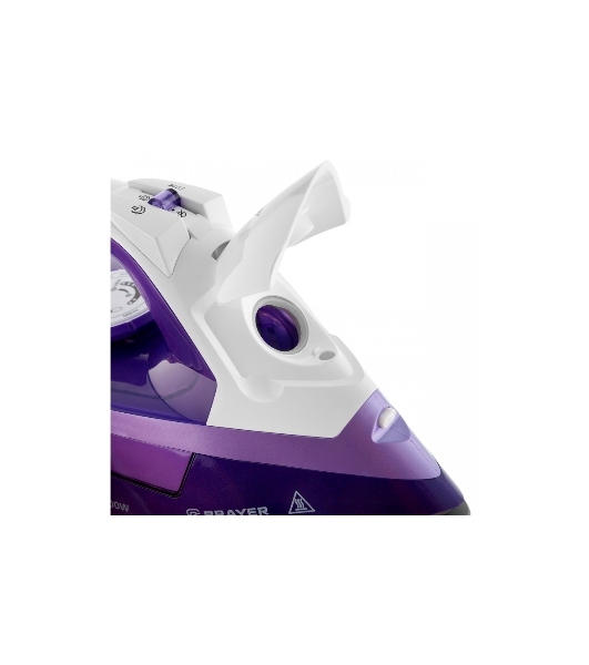 Утюг BRAYER BR4004 фиолетовый/белый, 2400 Вт, 25 г/мин, 140 г/мин, 280 мл