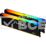 Оперативная память Kingston Fury Beast, DDR4, 32GB (2x16GB), 3600MHz, CL18, с радиатором, RGB, черный, фото8