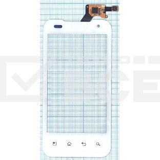 Сенсорное стекло (тачскрин) для LG P990 Optimus 2X, белое