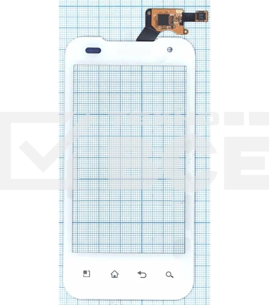 Сенсорное стекло (тачскрин) для LG P990 Optimus 2X, белое