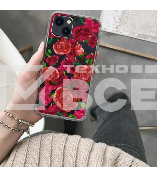 Чехол (клип-кейс) GRESSO Air, для Apple iPhone 13, прозрачный/рисунок gr17aaae9096