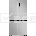 Холодильник LEX LCD505XID серебристый трехкамерный 321/144л морозилка снизу, No Frost, Side by Side, фото 1