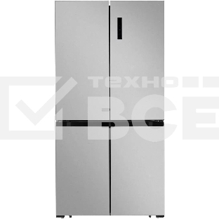 Холодильник LEX LCD505XID серебристый трехкамерный 321/144л морозилка снизу, No Frost, Side by Side