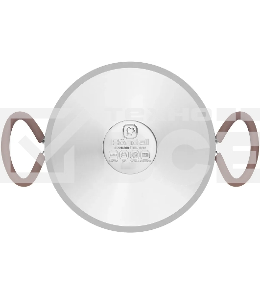 Кастрюля Rondell Etery RDS-1600 5.1л. d=24см (с крышкой) стальной