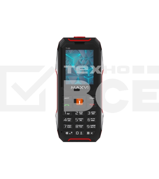 Мобильный телефон Maxvi T100 красный