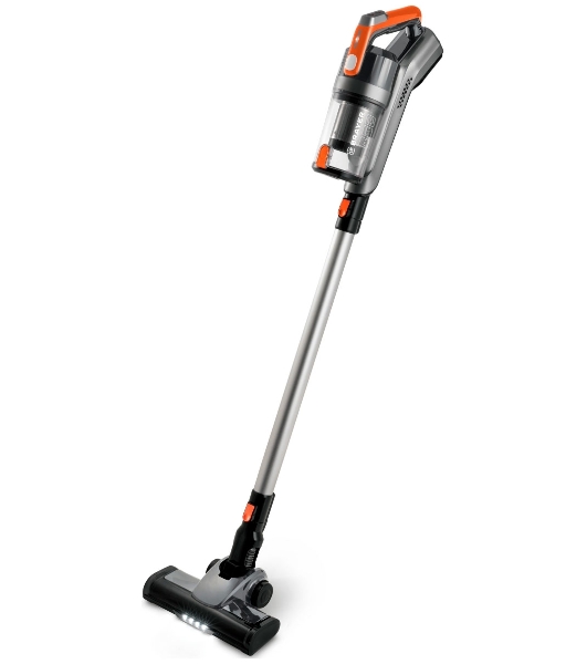 Пылесос вертикальный BRAYER BR4267 серый, питание от аккумулятора, 120 Вт, уборка сухая, пылесборник 0.5 л, работа от АКБ max 45 мин