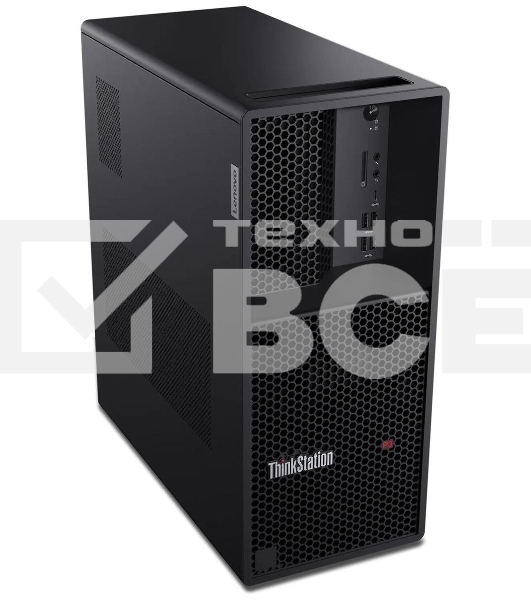 Компьютер Lenovo ThinkStation P3t, Intel Core i7 13700, DDR5 16ГБ, 512ГБ(SSD), NVIDIA T400 - 4 ГБ, CR, Windows 11 Professional, черный