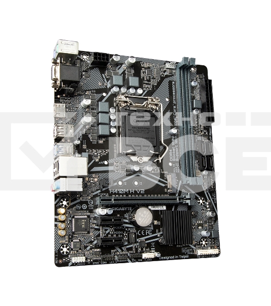 Материнская плата Gigabyte H410M H V2, LGA 1200, Intel H470, 2xDDR4, 4xSATA, 1xM.2, 1xPCI-E 3.0 x16, 2xPCI-E x1, 1xHDMI, 1xVGA, 1x 1Gb LAN, 2xUSB-A 3.2 Gen 1, 4xUSB-A 2.0, 3x3.5 мм, 7.1, Micro-ATX