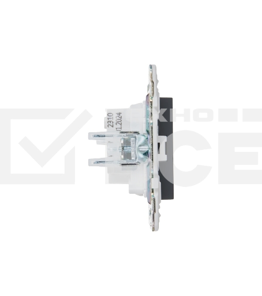 Розетка IEK SKANDY SK-R02G 10А графит без заземл. без защ. шторок SK-R10-10-K53