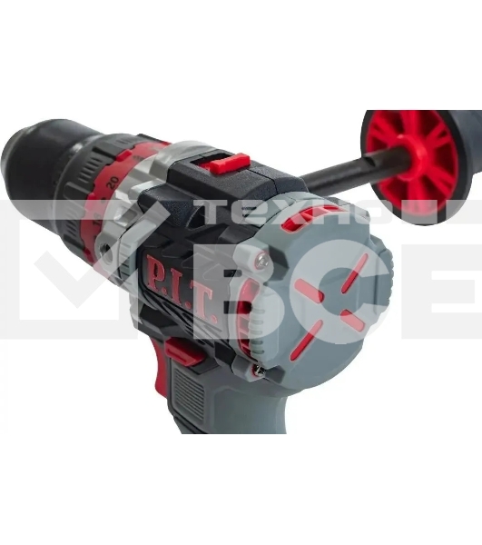 Дрель-шуруповерт аккумуляторная P.I.T. PSB20H-13D, Аккумуляторная, Без АКБ и ЗУ, Ударная